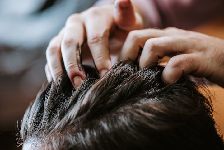 Styling Man's Greasy Hair