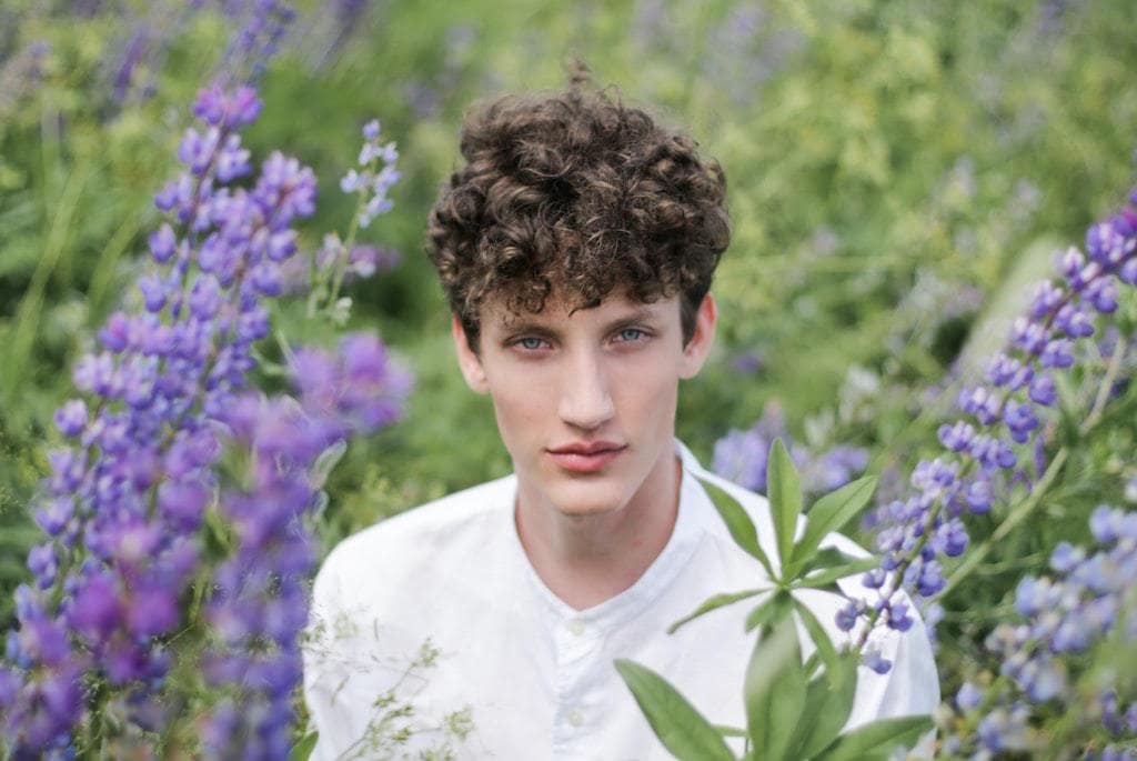 man met Full Layered Bangs