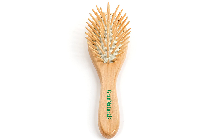 GranNaturals Houten Bristle Detangler Hairbrush