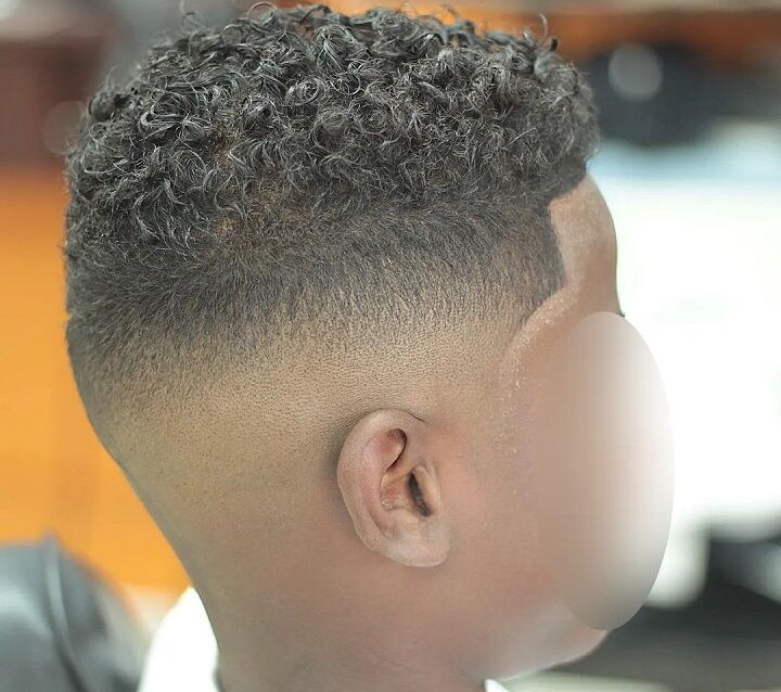 Curly Top High Fade 