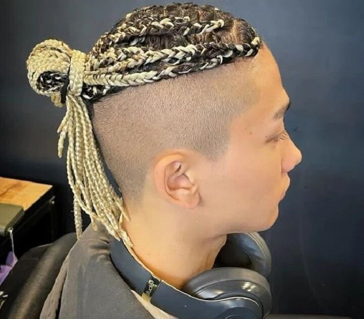 Hyper lang haar Cornrow kapsel 