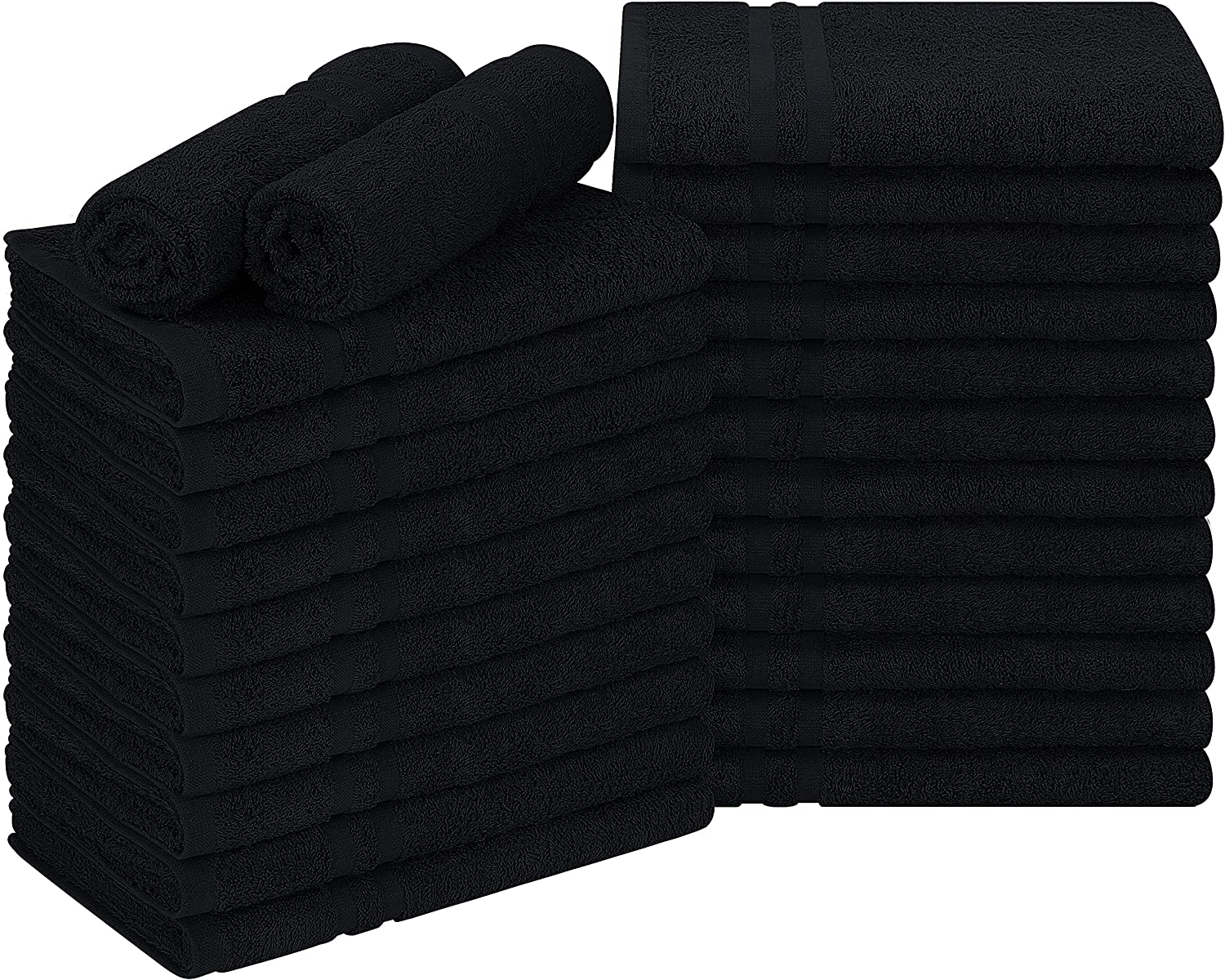 Utopia Handdoeken Cotton Bleach Proof Salon Handdoeken (16x27 inch) - Bleach Safe Gym Handdoek (24 Pack
