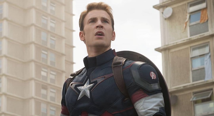 Chris Evans as Captain America With a Crew Cut Hairstyle