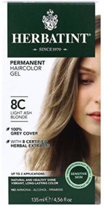 Herbatint Permanente Haarkleur Gel – 8C Licht AsBlond