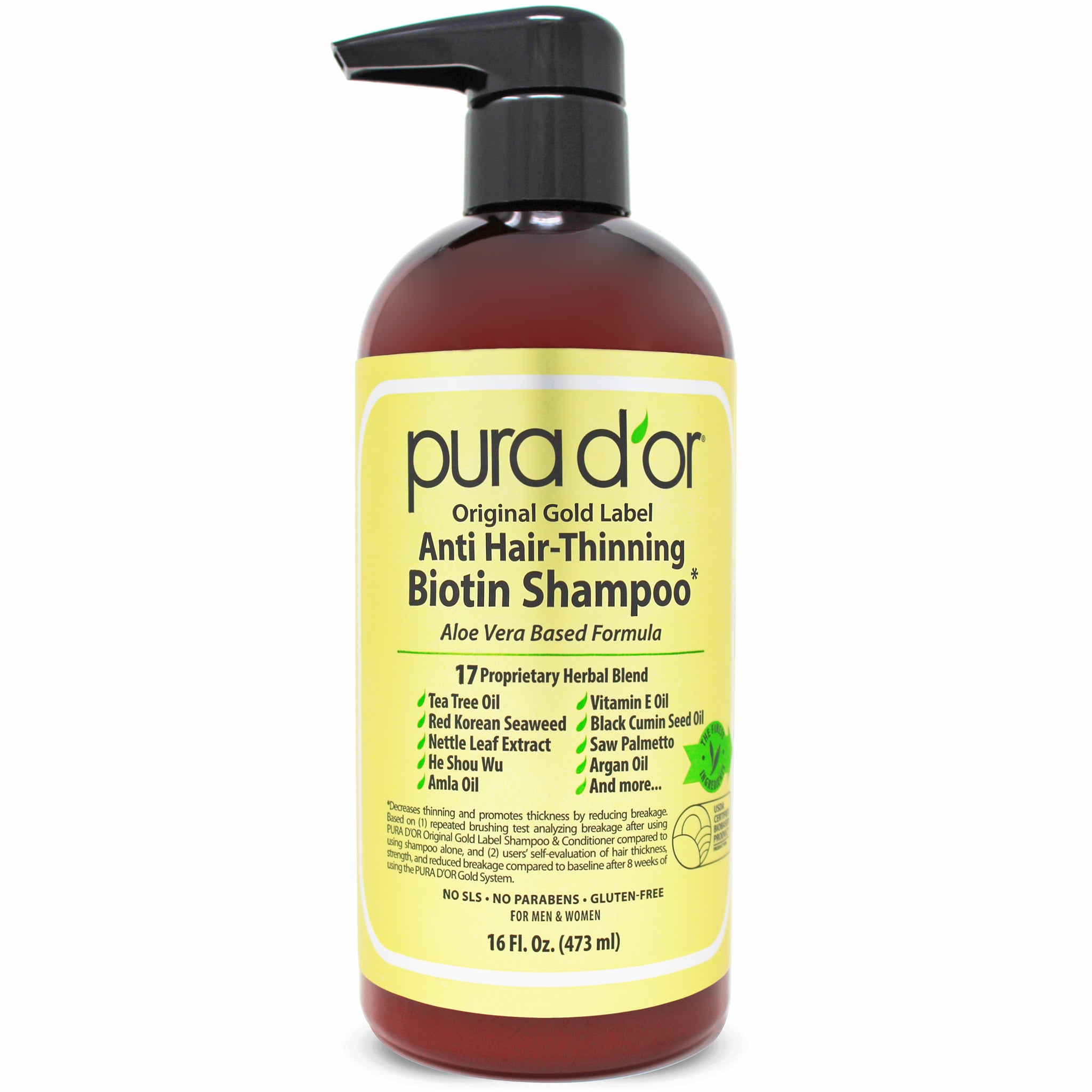 Pura D'Or Original Gold Label Anti Hair Thinning Shampoo