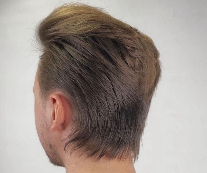 Gelaagde moderne mullet 