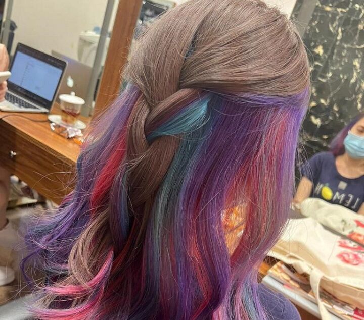 Neon Regenboog Kiekeboe Haar