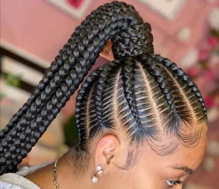 Beschermende Cornrows Baddie Kapsel