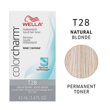 Wella Colorcharm Permanent Liquid Hair Toner – T28 Naturel Blond