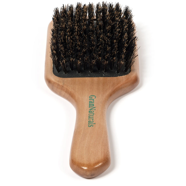 GranNaturals Boar Bristle Hair Brush voor vrouwen en mannen - Medium / Soft Bristles