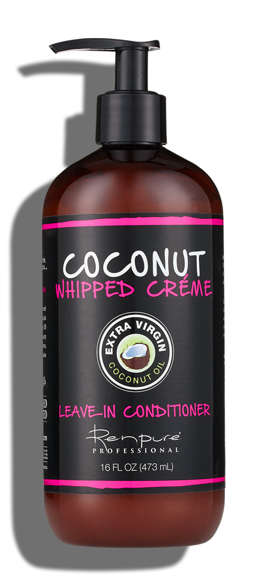RENPURE Coconut Whipped Creme Leave-In Conditioner, Basic, Geur, 16 Fl Oz 16 Fl Oz (Pak van 1)