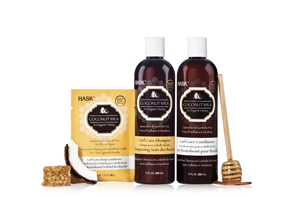 HASK Kokosmelk &biologische honing krul verzorging shampoo &conditioner