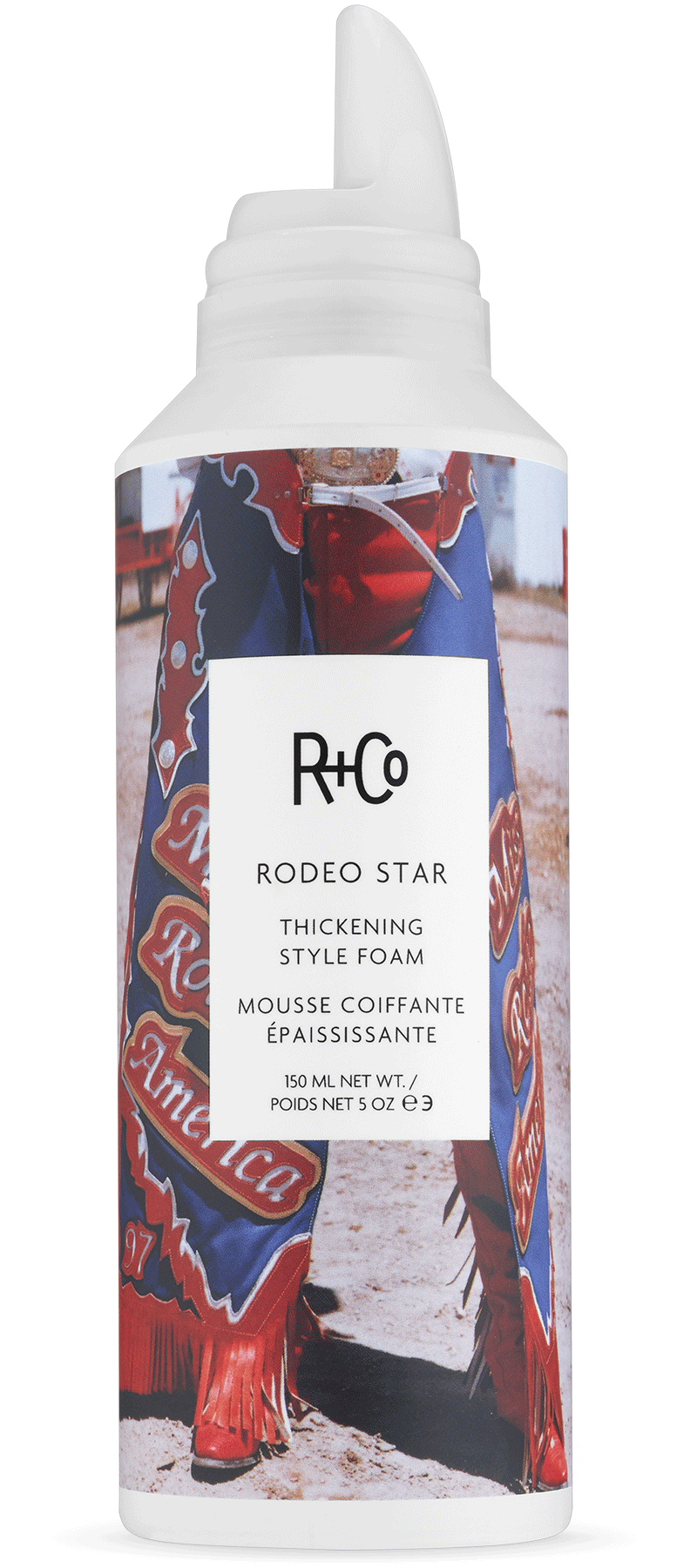 R + Co Rodeo Star Thickening Foam, voegt dramatisch volume toe aan fijn tot medium haar 5 ounce (pack van 1)