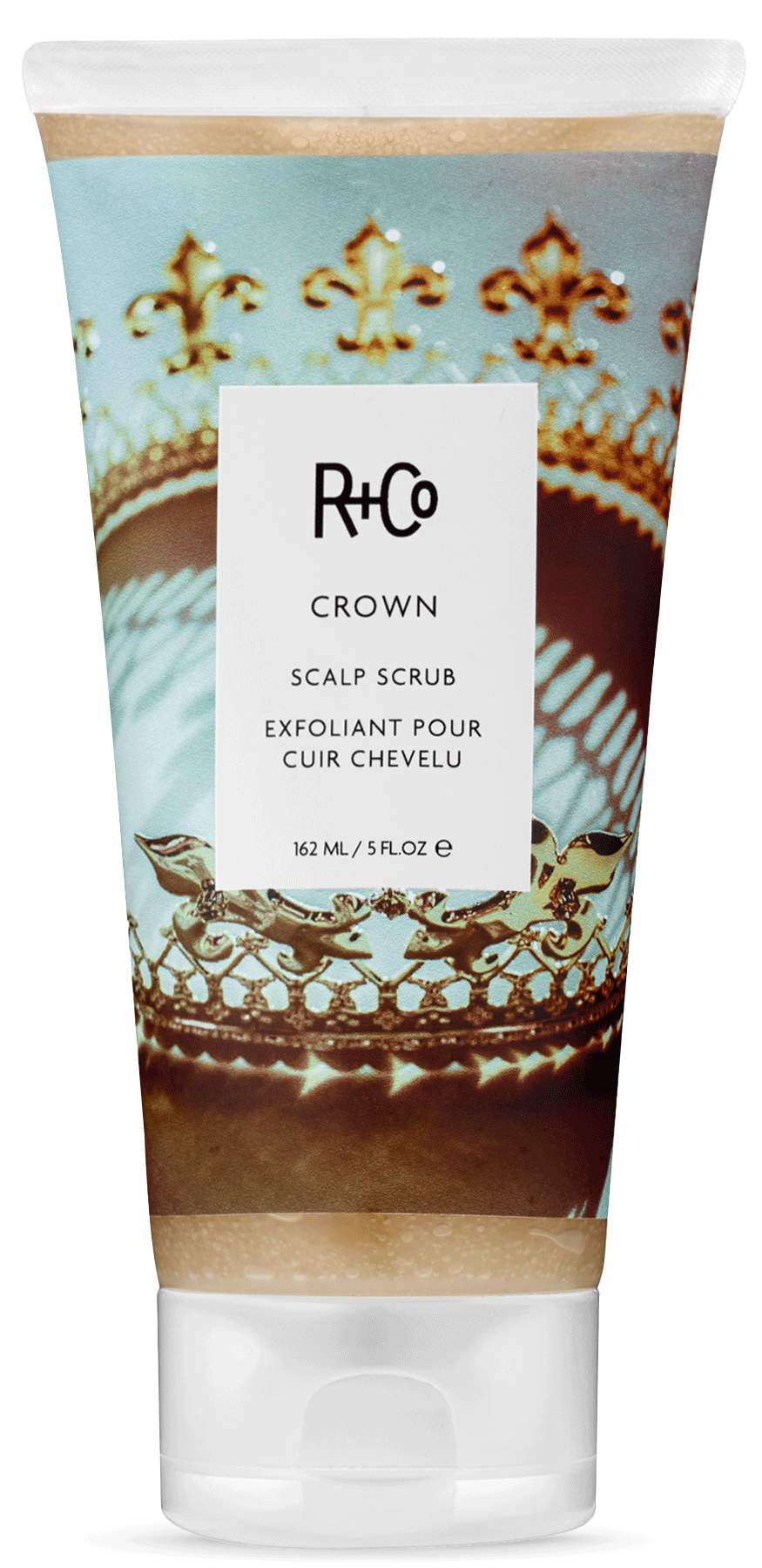 R + Co Crown Scalp Scrub, Herbalancerende hoofdhuidbehandeling voor schoon, glanzend en gezond haar, 5 Fl Oz