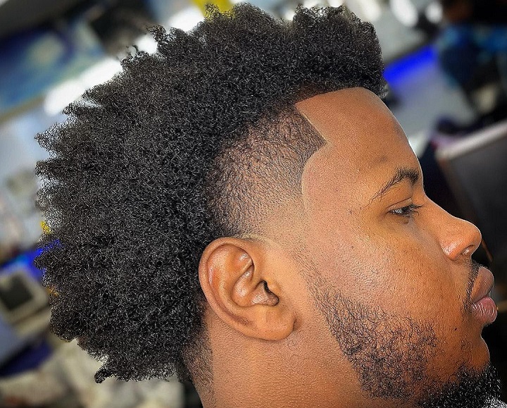 Blowout Afro Taper Fade