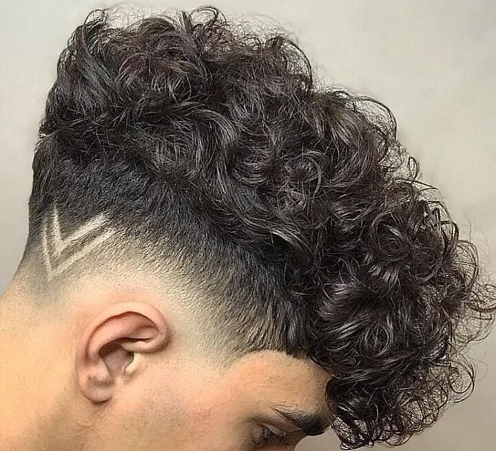 Faux Hawk en geschoren teken