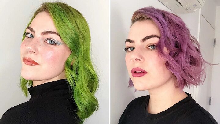 Paarse kleurstof over groen haar: 7 snelle en eenvoudige tips + topmethoden (gids voor haarkleuring)