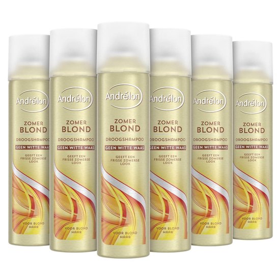 Andrélon Droogshampoo Zomerblond - 6 x 245 ml - Voordeelverpakking