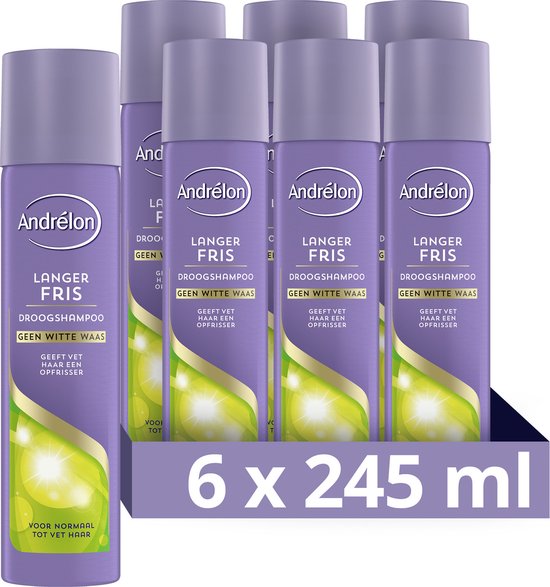 Andrélon Special Langer Fris Droogshampoo - 6 x 245 ml - Voordeelverpakking