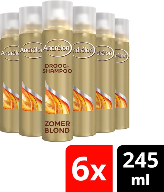 Andrélon Zomerblond Droog Shampoo 6 x 245 ml - Voordeelverpakking