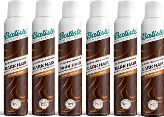 Batiste Droogshampoo Dark And Brunette Voordeelverpakking (6x 200 ml)