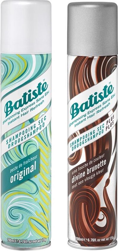 Batiste Droogshampoo Duo Original & Dark Hair - 2 x 200ml