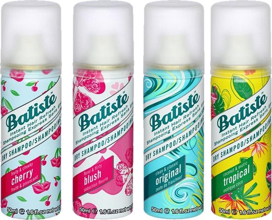 Batiste Droogshampoo Try Out Pakket - 4 x Batiste mini 50ml