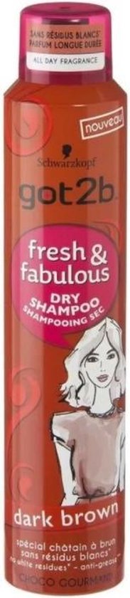 Got2B Fresh&Fabulous droogshampoo - Brown