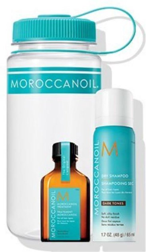 Moroccanoil Gym Essentials Dark Tones - Droogshampoo - 1 x 65 ml. 1 x 25 ml. 1 x 600 ml