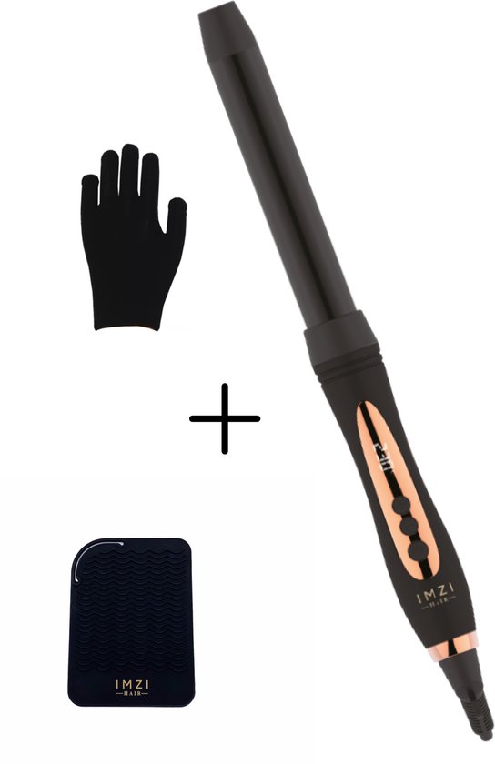 Startpakket: IMZI Hair® Professional Curler - 25 mm Keramische Krultang - KRUL in 5 SEC. - Lichtgewicht - zonder klem