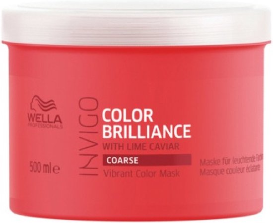 Wella Brilliance Haarmasker weerbarstig haar -500 ml - Haarmasker droog haar - Haarmasker beschadigd haar