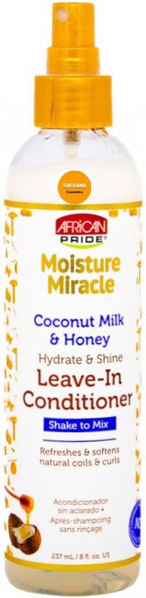 African Pride Moisture Miracle Coconut Milk & Honey Hydrate & Shine Leave-In Conditioner 237ml