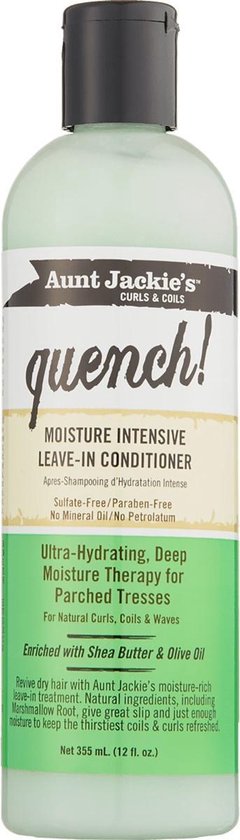 Aunt Jackies Curls & Coils Quench Moisture Intensive Leave in Conditioner - 355 ml