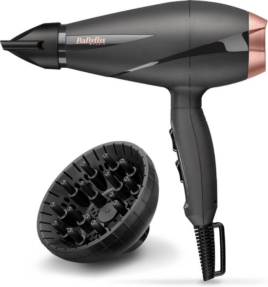 Babyliss 6709DE Smooth Pro Haardroger 2100W Zwart/Rosé