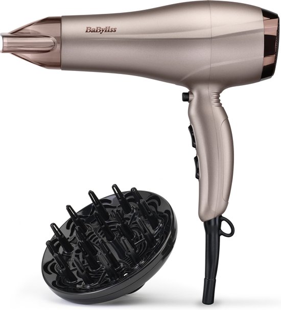 BaByliss Smooth Dry 2300 Espresso Glaze 5790PE Föhn - 2300W - 2.2m snoer inclusief diffuser