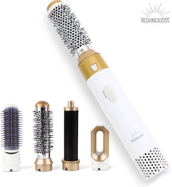 BESHINEGOODS 5 In 1 Airstyler - Multistyler - Airwrap - Multi Styler - Krultang - Stijltang - 1000W