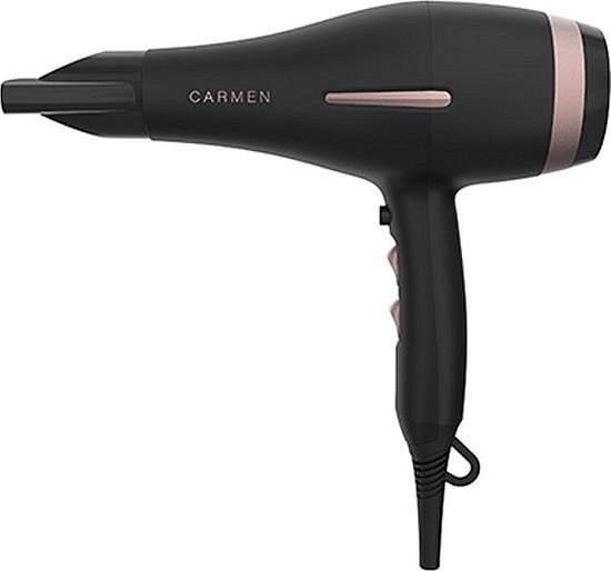 Carmen AC5210 - Krachtige Haardroger - 2200 watt - AC motor - ION technologie - Diffuser en blaasmond