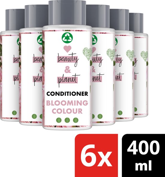 Love Beauty and Planet Muru Muru Butter & Rose Blooming Colour Conditioner - 6 x 400 ml - Voordeelverpakking