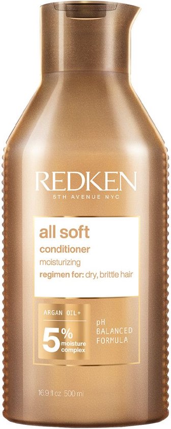 Redken All Soft Conditioner – Hydrateert en verzorgt droog en broos haar – 500 ml