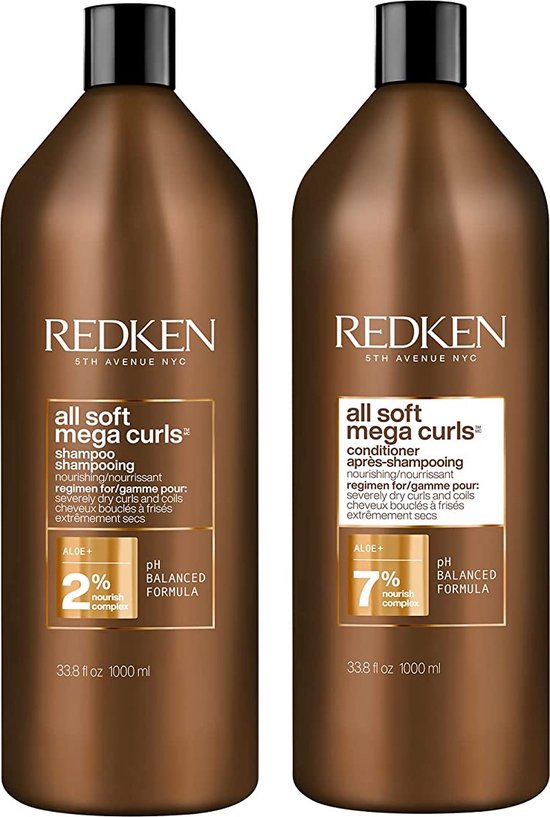 Redken - All Soft Mega Curls - Shampoo & Conditioner - 2x 1000ml