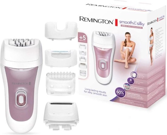 Remington Epilator Smooth & Silky EP7500 5-in-1 Epileerapparaat, Met Snoer, 5 Opzetstukken, Afwasbaar