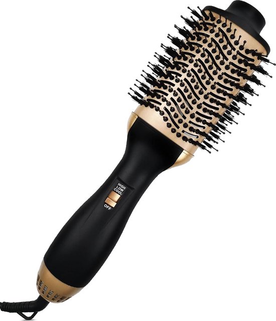 Revo goods 5-in-1 Föhnborstel - Keramische Magic Brush - Drogen - Stijlen - Krullen - Volume - Borstelen - Professioneel - 1000W