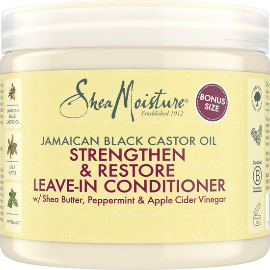 Shea Moisture Jamaican Black Castor Oil - Leave-In Conditioner Strengthen & Restore - 431 ml