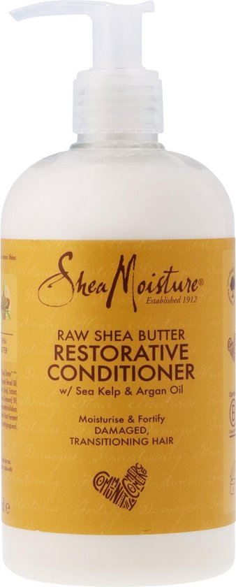 Shea Moisture Raw Shea Butter - Conditioner Restorative - Krullend Haar- 384 ml