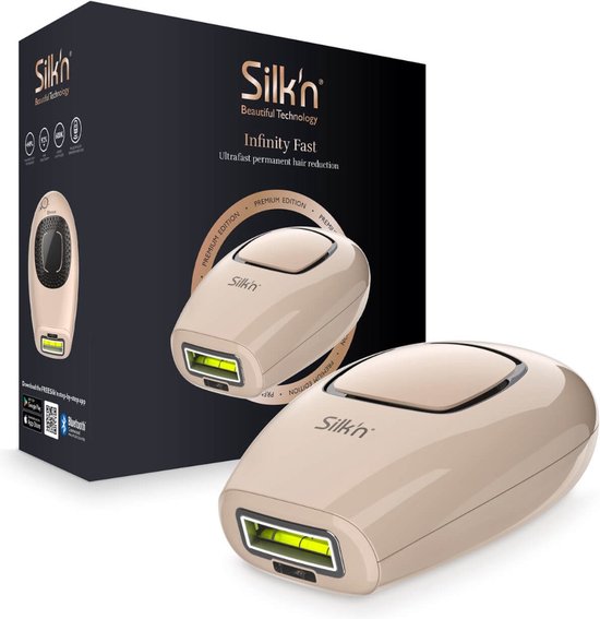 Silk'n Ontharing - Infinity Fast - Ontharingsapparaat voor alle huidskleuren - met opbergetui‌ - Beige